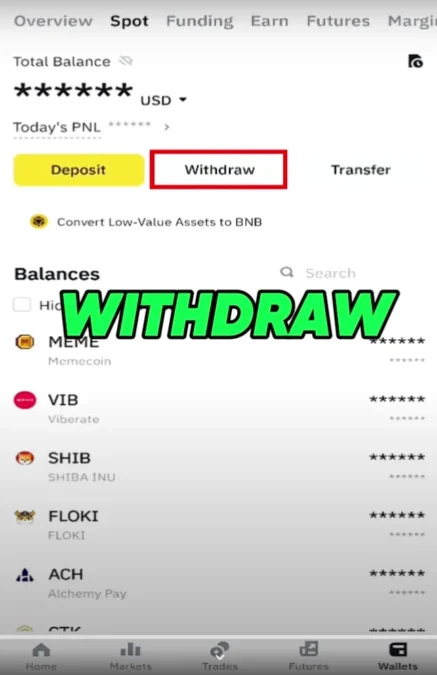 Transfer USDT From Binance to Trust Wallet